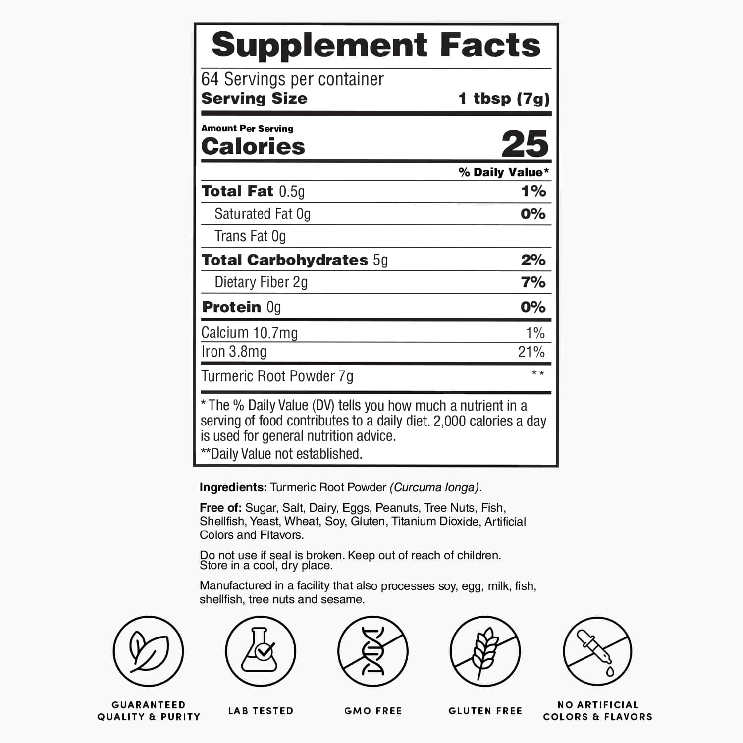 Turmeric Root Powder - 1lb bag