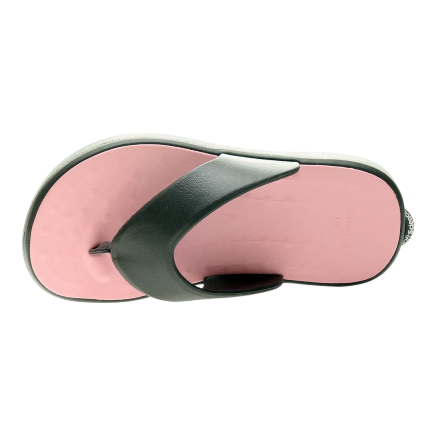 SoftScience Skiff Women’s Flip-Flop – Charcoal Pink