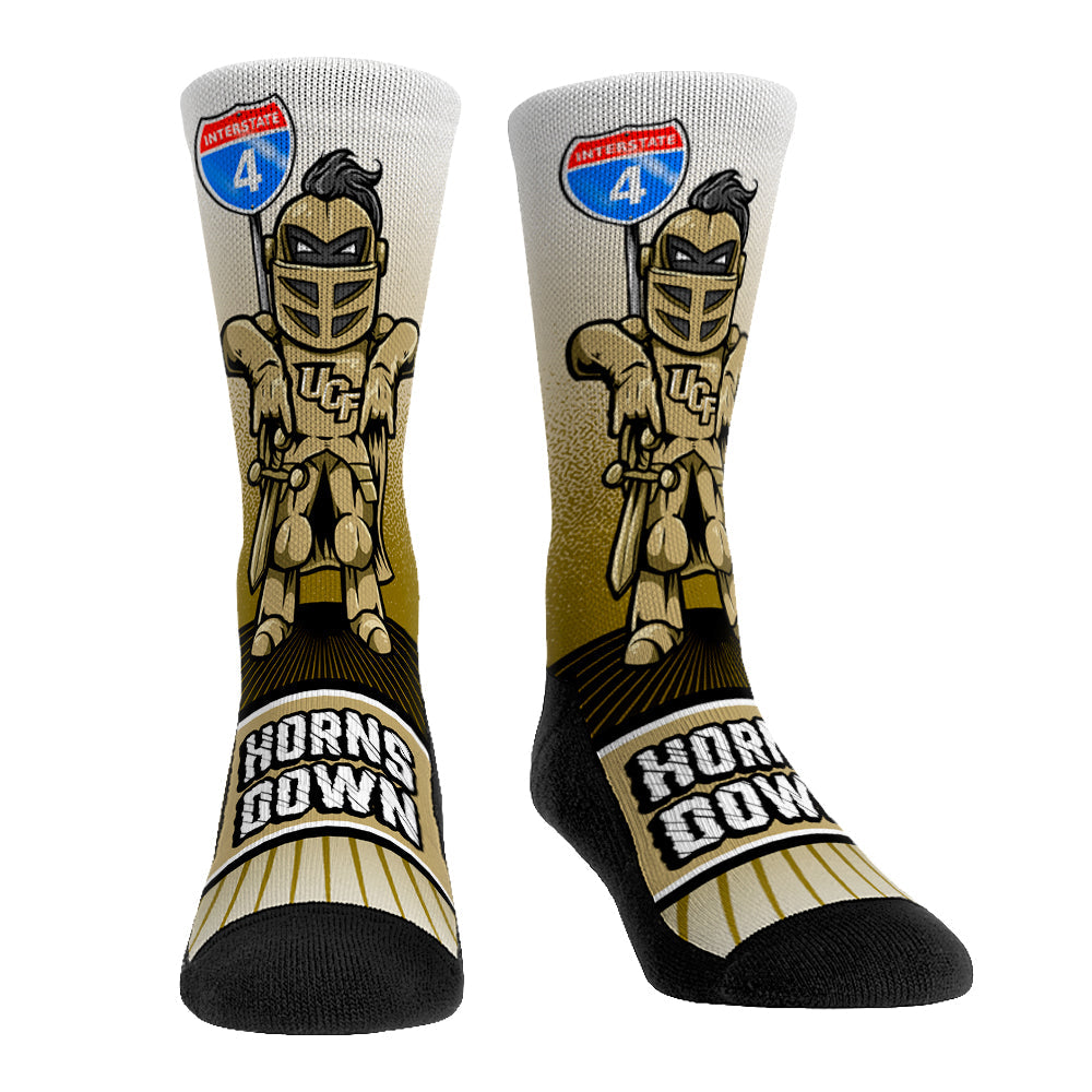 UCF Knights - Horns Down! Crew Socks