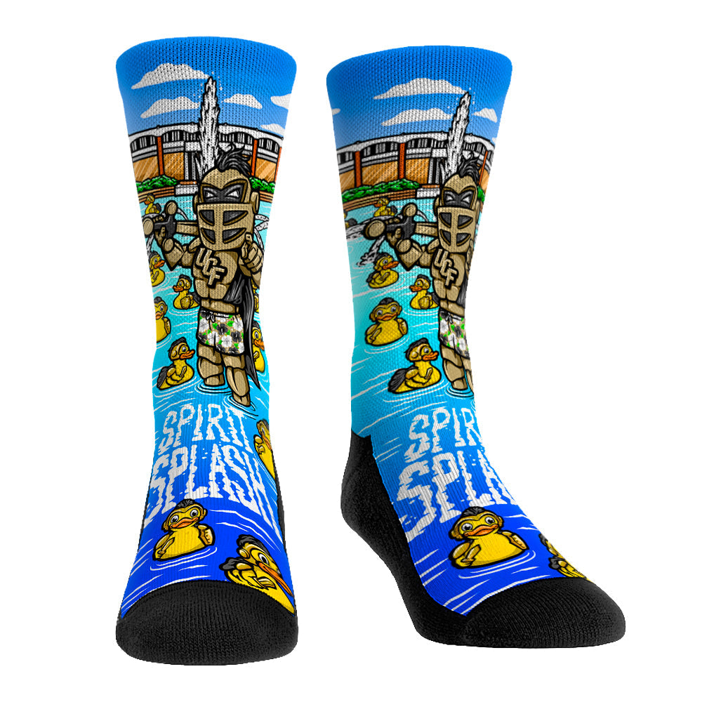 UCF Knights - Spirit Splash Crew Socks