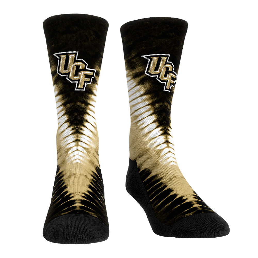 UCF Knights - V Shape Tie Dye Crew Socks