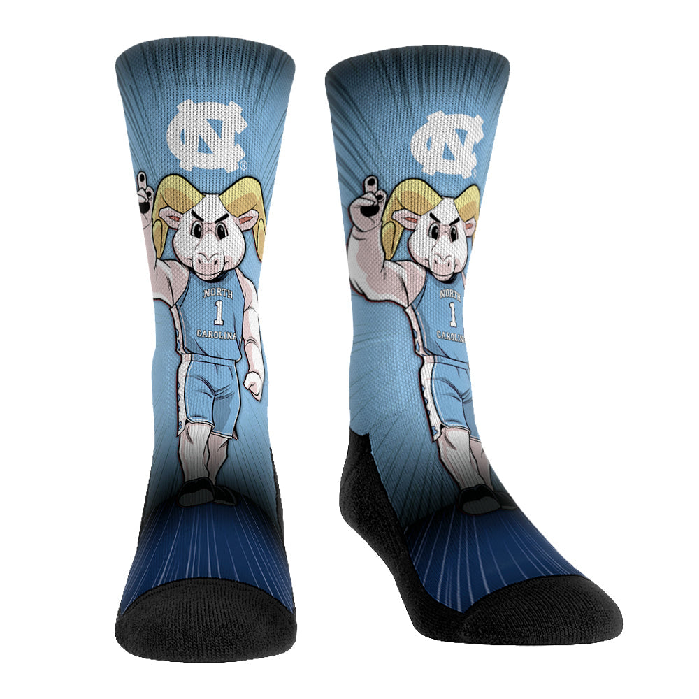North Carolina Tar Heels - Mascot Pump Up! Crew Socks
