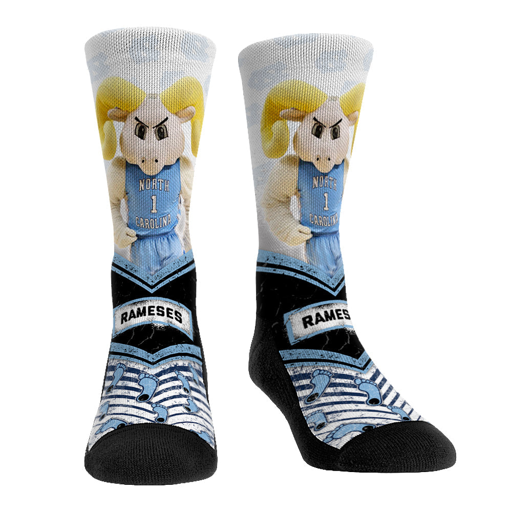 North Carolina Tar Heels - Mascot Walkout Crew Socks