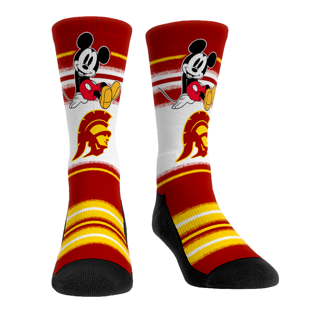USC Trojans - Disney - Sit Stripe Crew Socks
