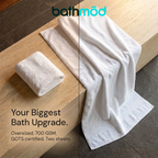 Luxury Organic Bath Sheets (Two Pack) - GOTS Certified, Soft, Eco - Friendly