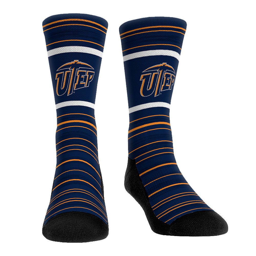 UTEP Miners - Classic Lines Crew Socks