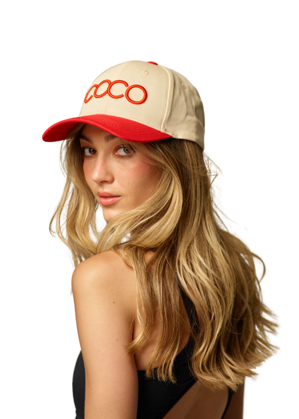 COCO Hat | Tan & Red