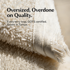 Luxury Organic Bath Sheets (Two Pack) - GOTS Certified, Soft, Eco - Friendly