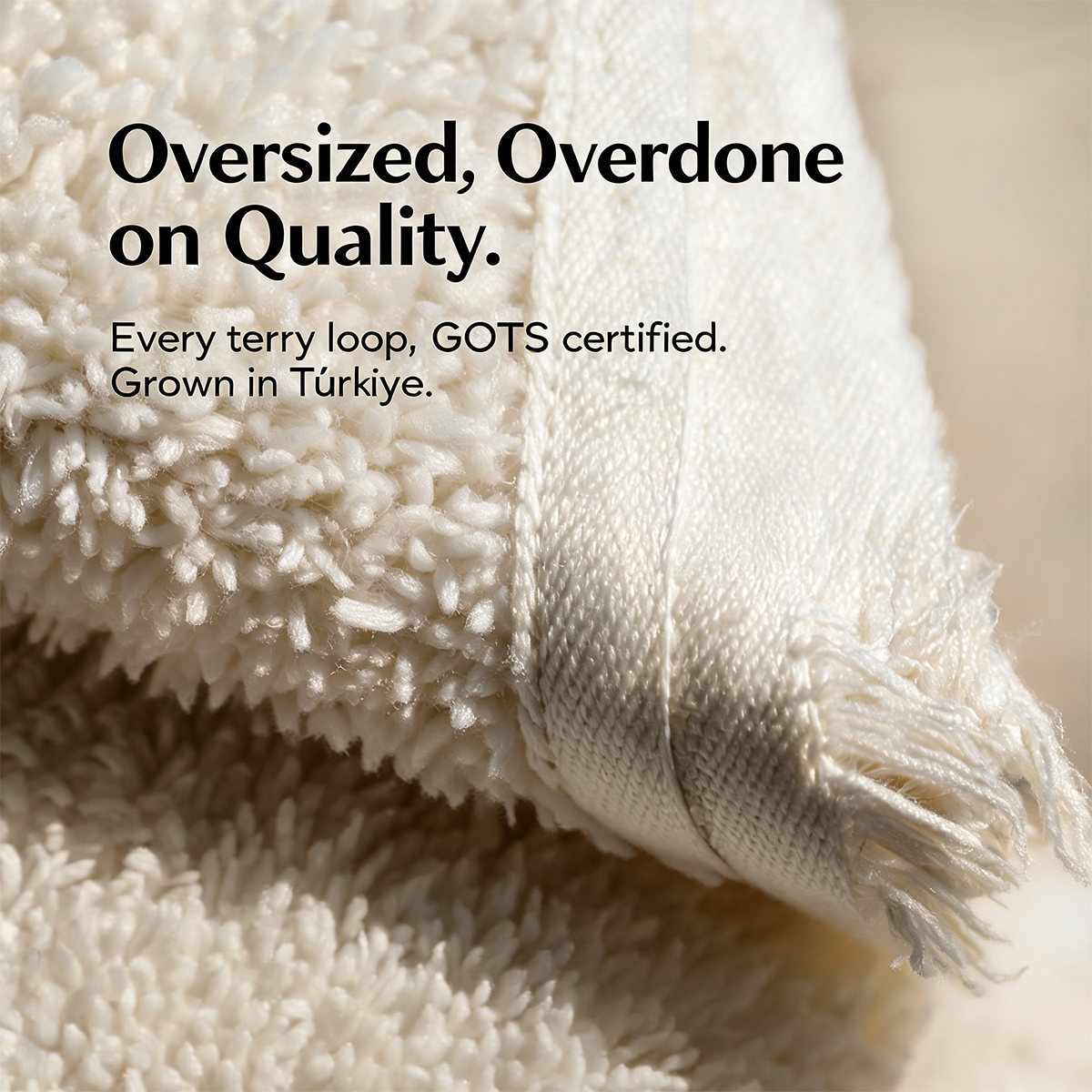 Luxury Organic Bath Sheets (Two Pack) - GOTS Certified, Soft, Eco - Friendly
