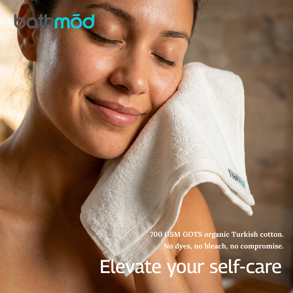 Luxury Organic Bath Six Piece Towel Set | Soft, Plush, Eco - Friendly Towels