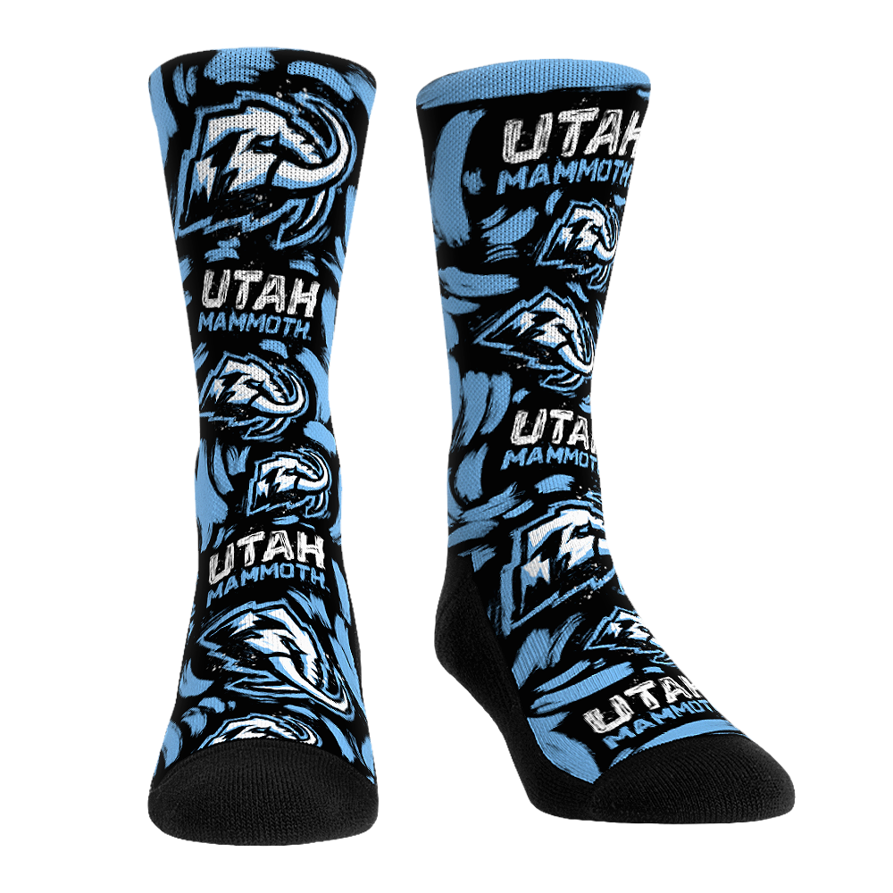 Utah Mammoth - Logo Paint Crew Socks