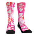 Valentine's Day - Heart Stencils Crew Socks
