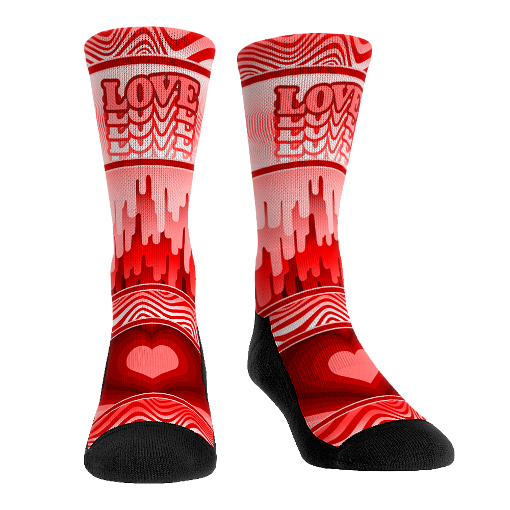Valentine's Day - Trippy Love Crew Socks