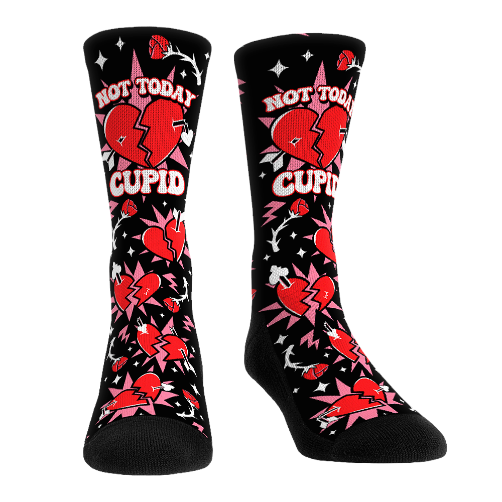 Valentine's Day - Not Today Cupid Crew Socks