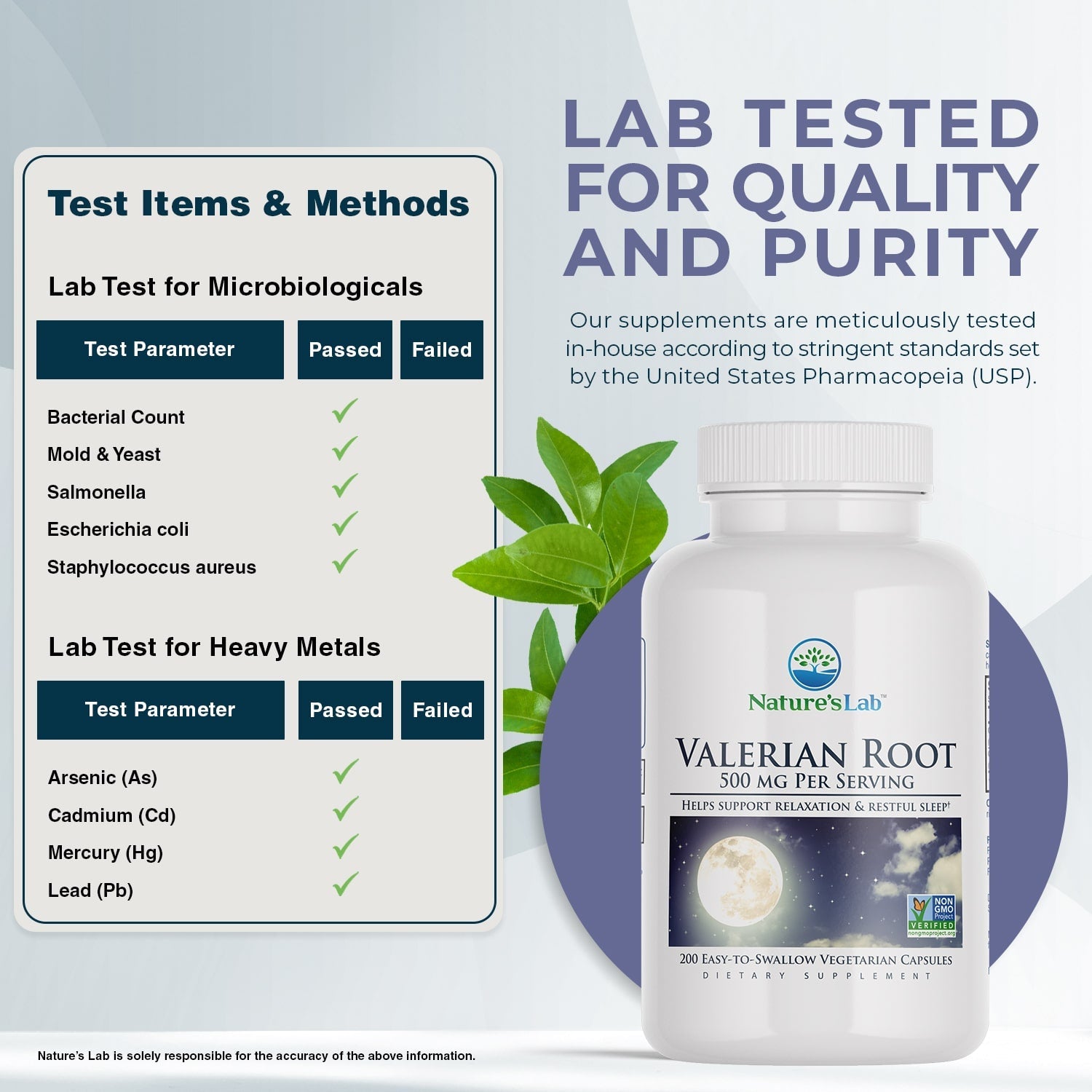 Valerian Root 500 mg - 200 Capsules