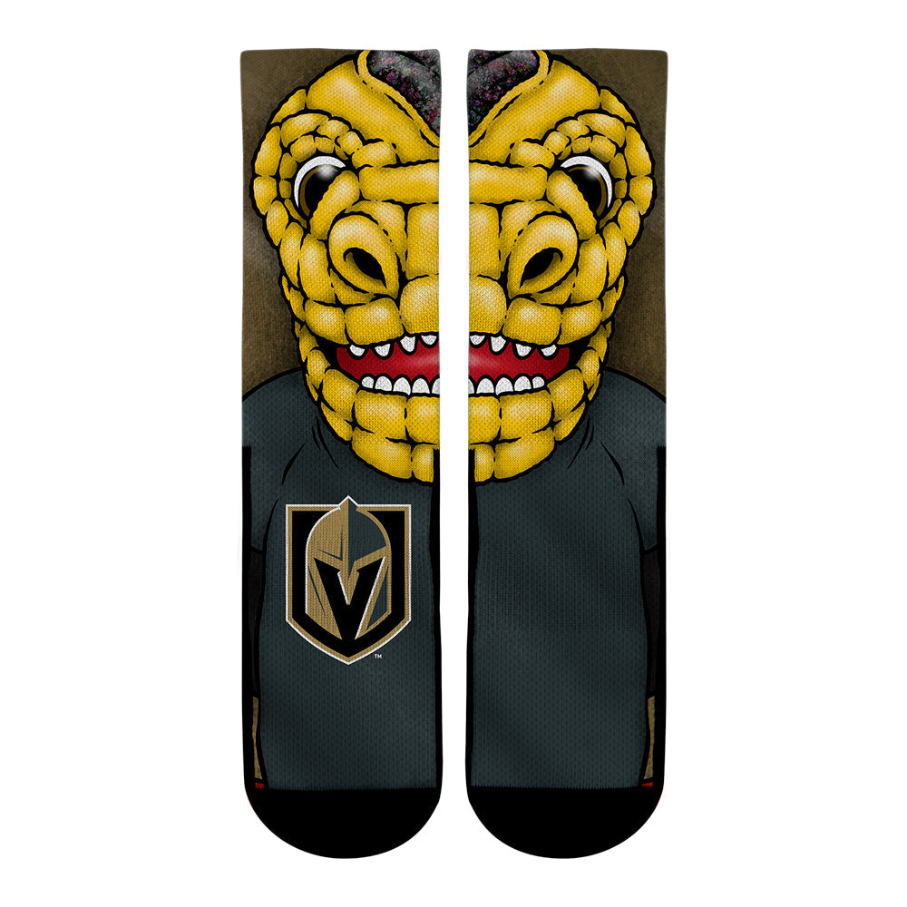 Vegas Golden Knights - Split Face Mascot Crew Socks