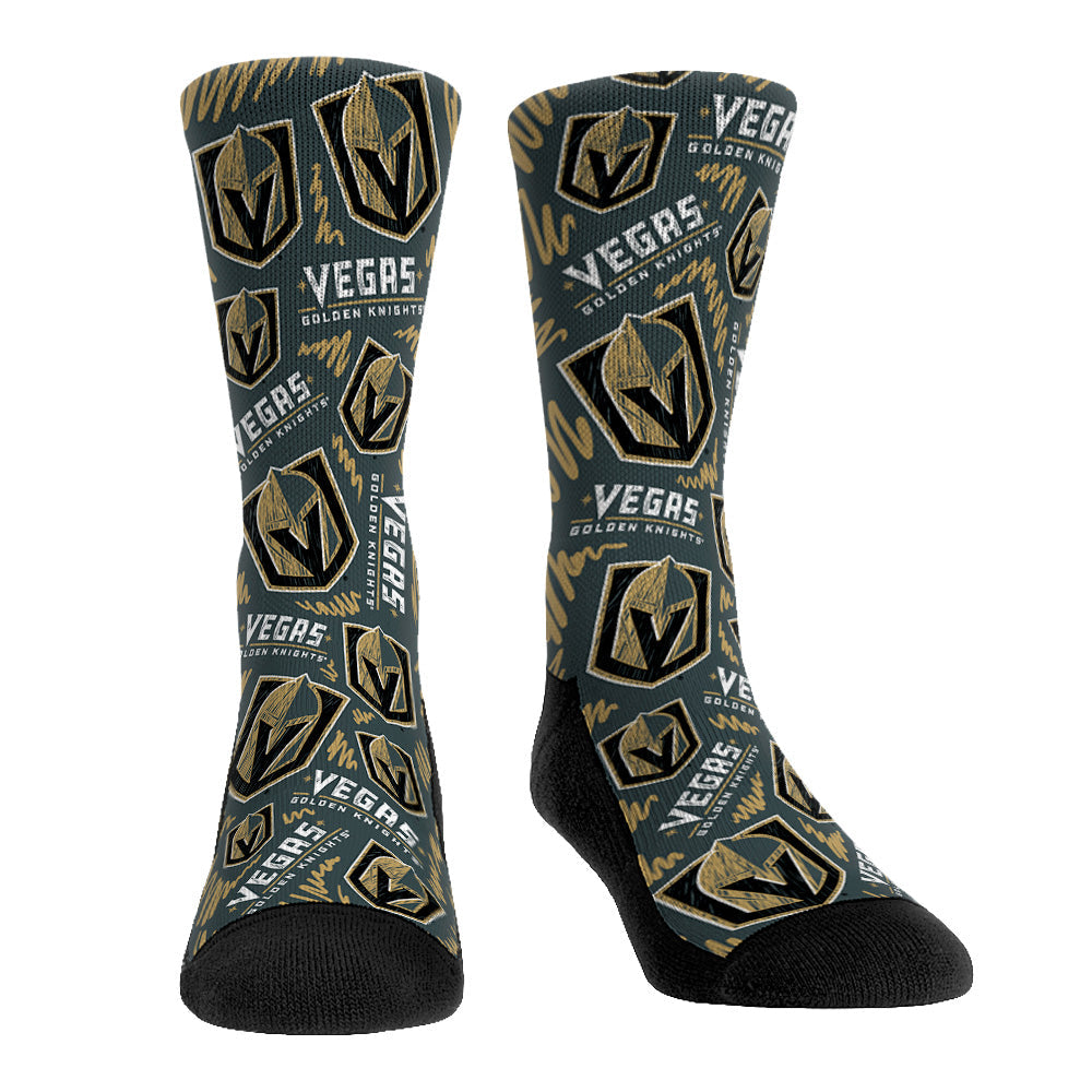 Vegas Golden Knights - Logo Sketch Crew Socks