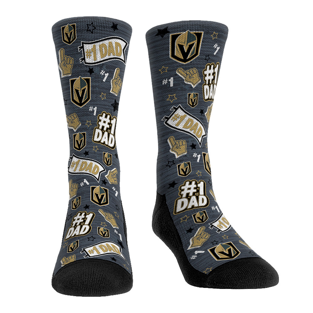 Vegas Golden Knights - #1 Dad Crew Socks
