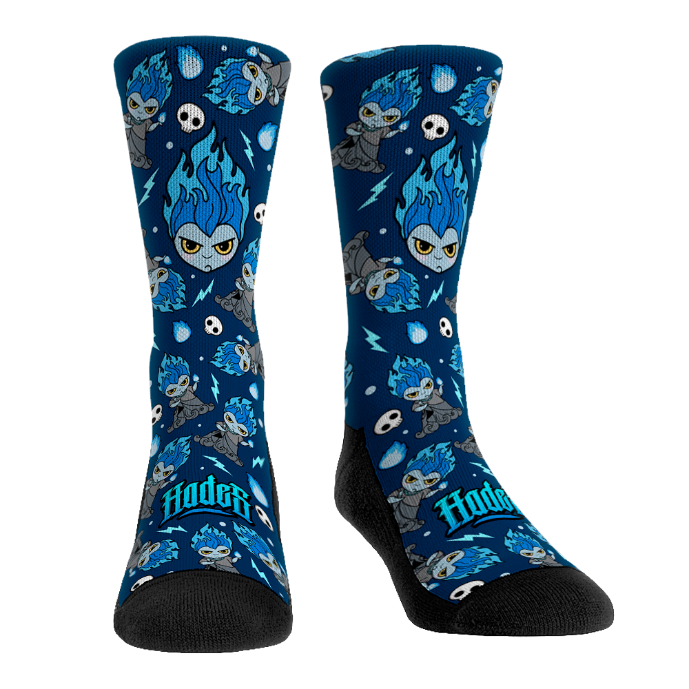 Disney Villains - Hades - Chibi All-Over Crew Socks