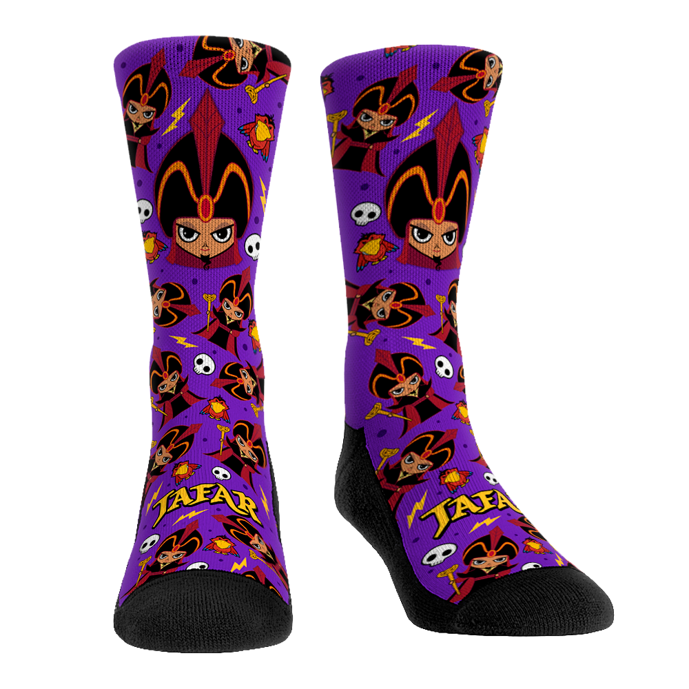 Disney Villains - Jafar - Chibi All-Over Crew Socks