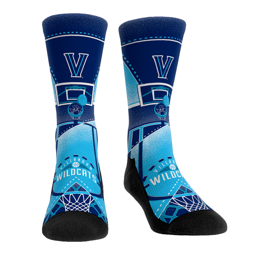 Villanova Wildcats - Nothing but Net Crew Socks