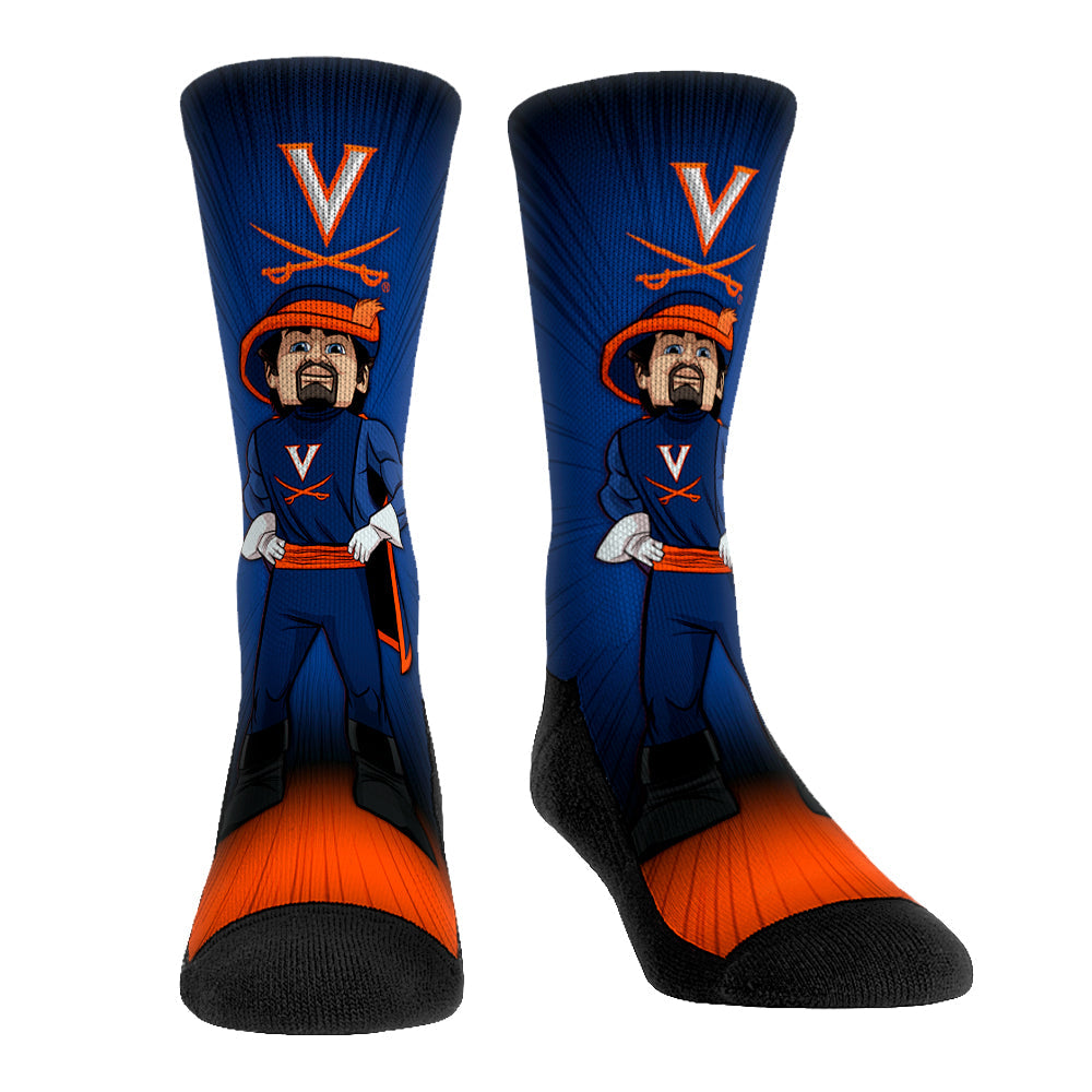 Virginia Cavaliers - Mascot Pump Up! Crew Socks
