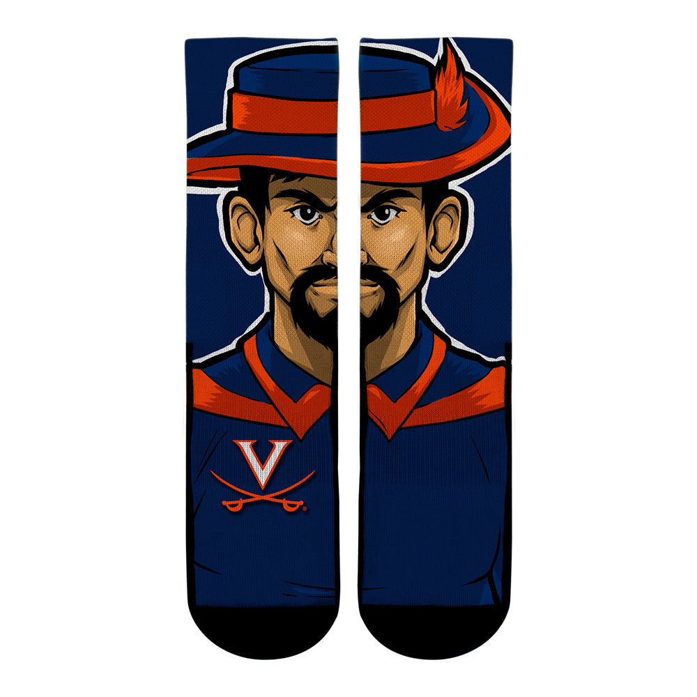 Virginia Cavaliers - Mascot Crew Socks