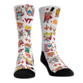 Virginia Tech Hokies - 90s Nickelodeon Characters All-Over Crew Socks