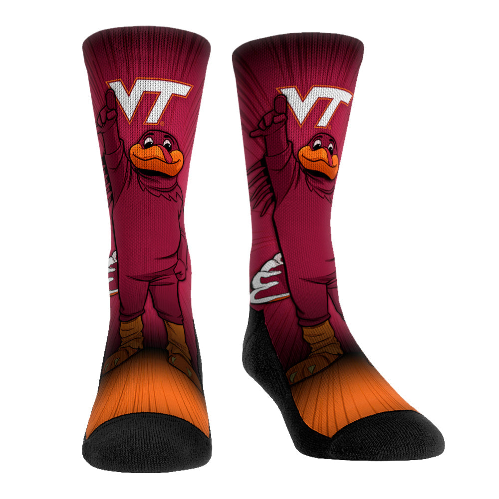 Virginia Tech Hokies - Mascot Pump Up! Crew Socks
