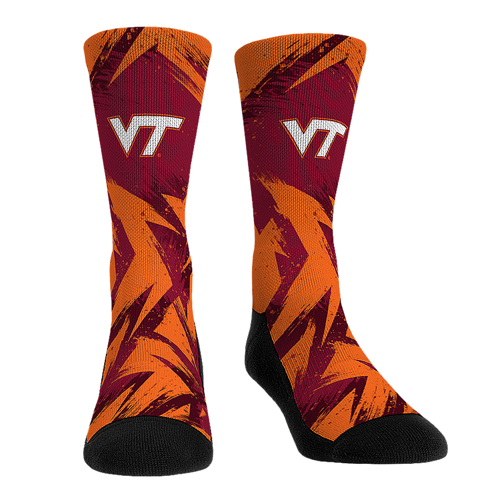 Virginia Tech Hokies - Game Paint Crew Socks