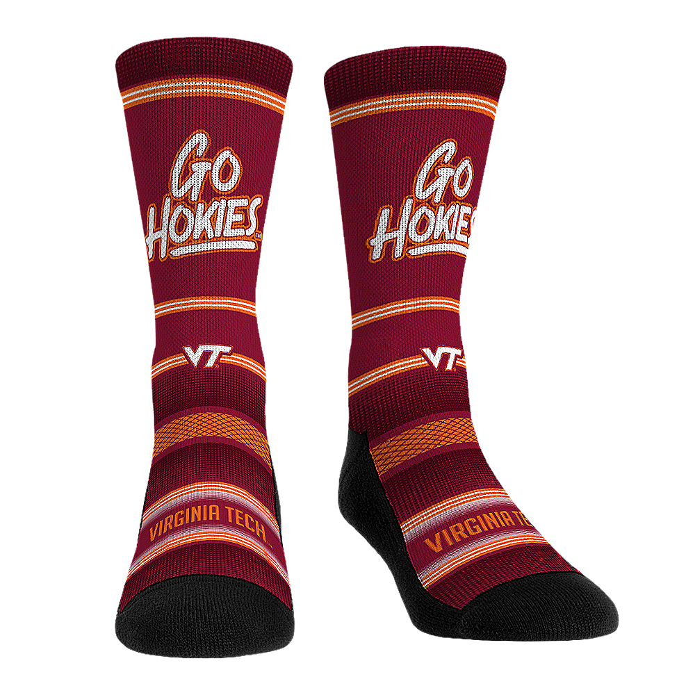 Virginia Tech Hokies - Go Hokies Crew Socks