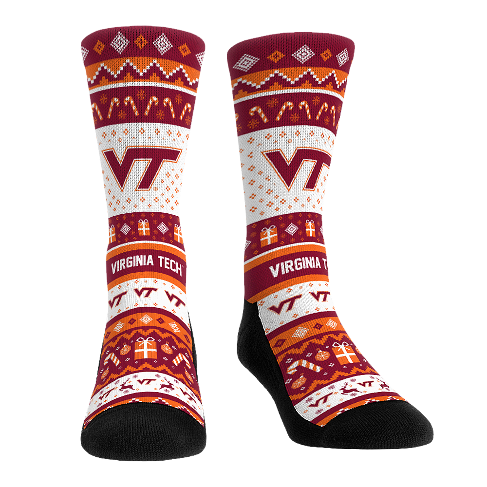 Virginia Tech Hokies - Tacky Sweater Crew Socks