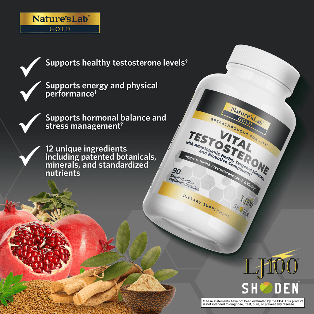 Gold Vital Testosterone - 90 Capsules