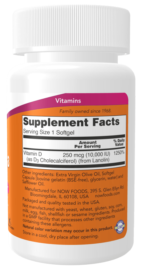 Vitamin D - 3 10,000 IU High Potency