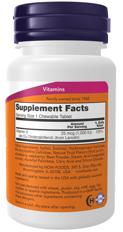 Vitamin D - 3 1,000 IU, Chewable