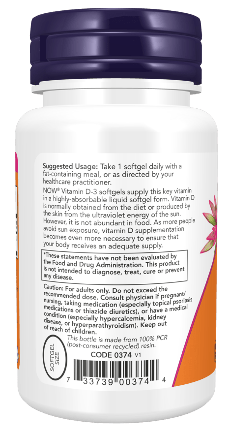 Vitamin D - 3 5,000 IU High Potency