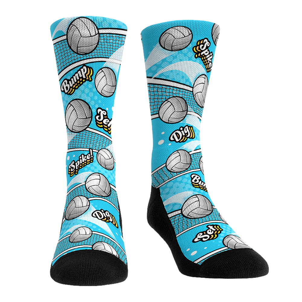 Volleyball - All-Over Crew Socks