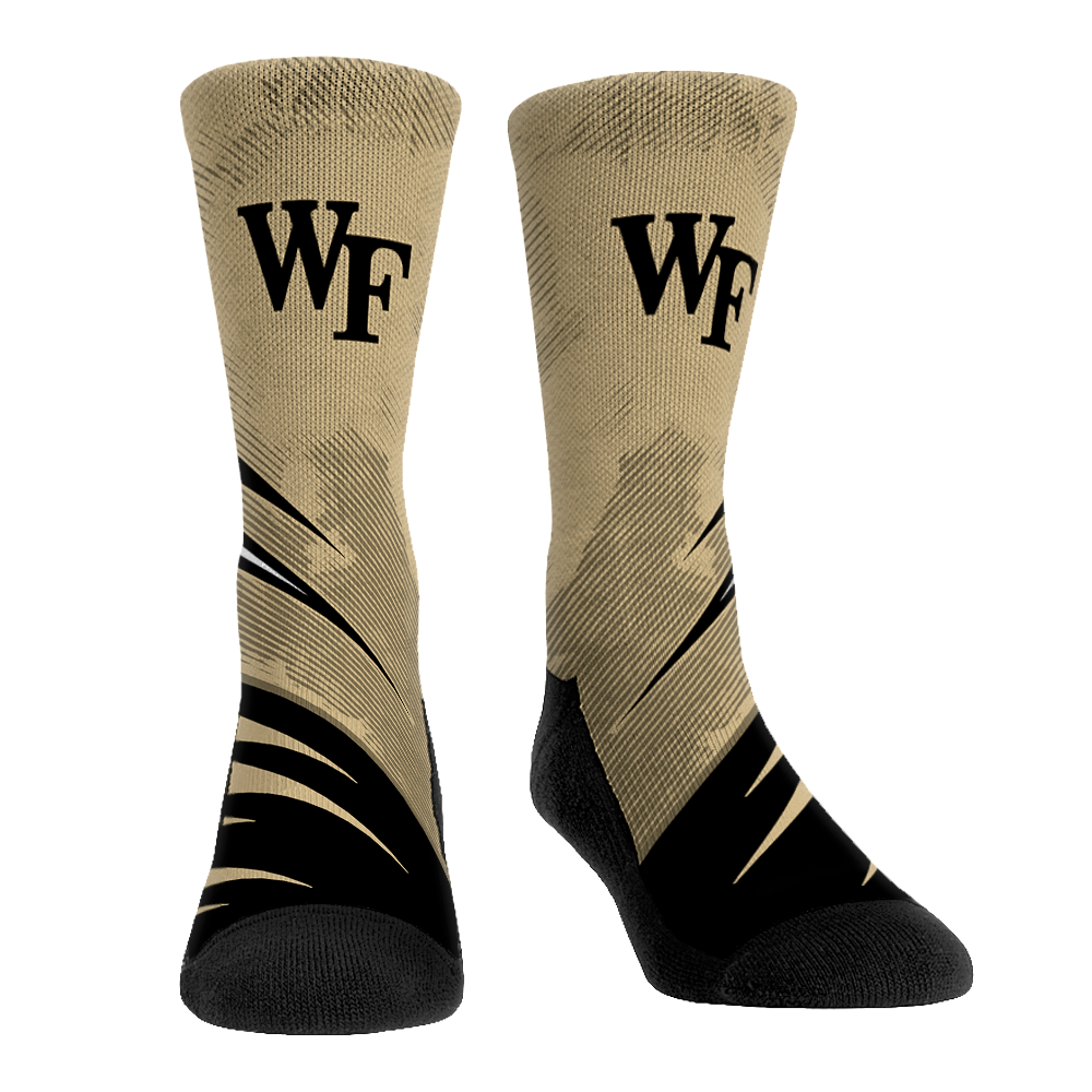 Wake Forest Demon Deacons - Slash Slant Crew Socks