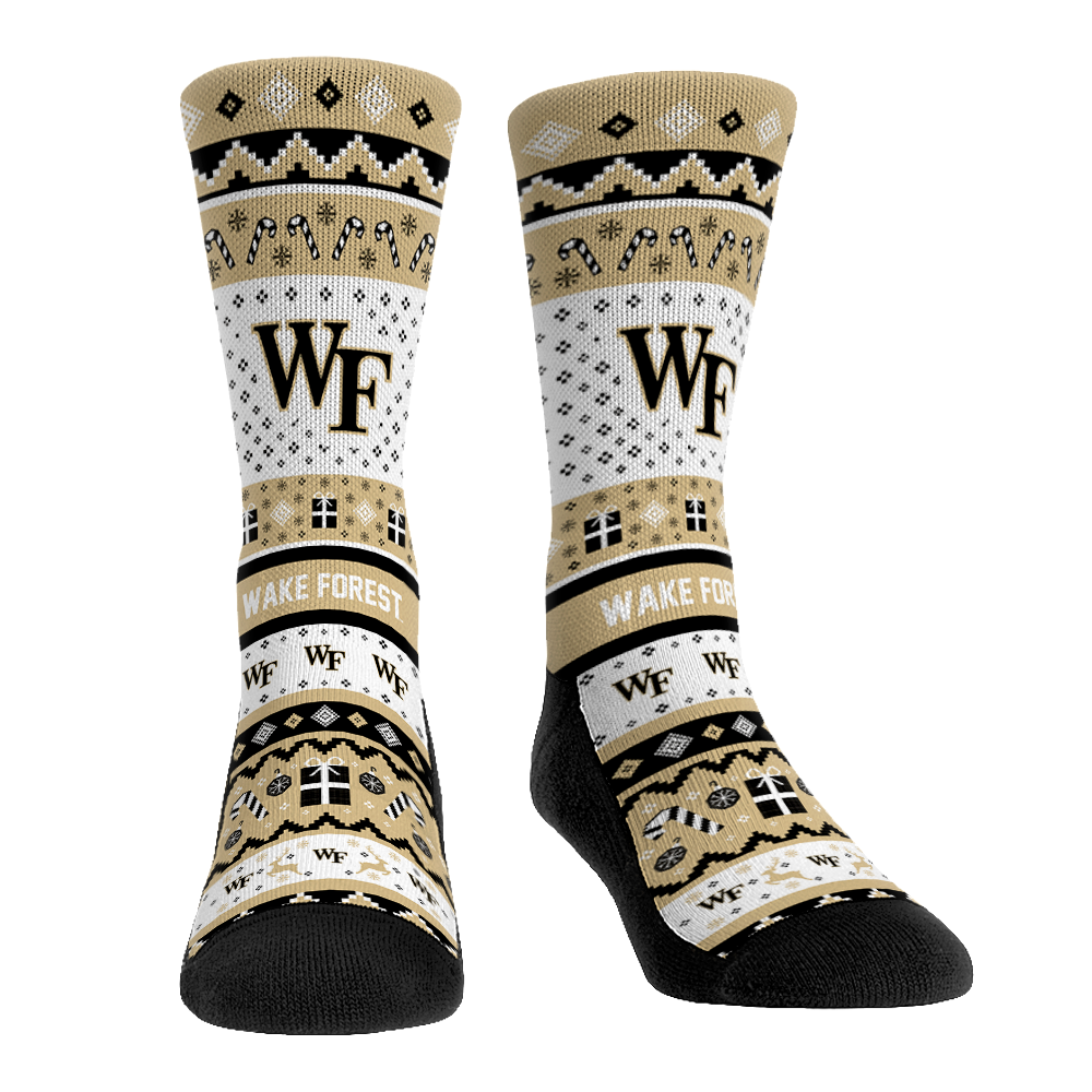 Wake Forest Demon Deacons - Tacky Sweater Crew Socks