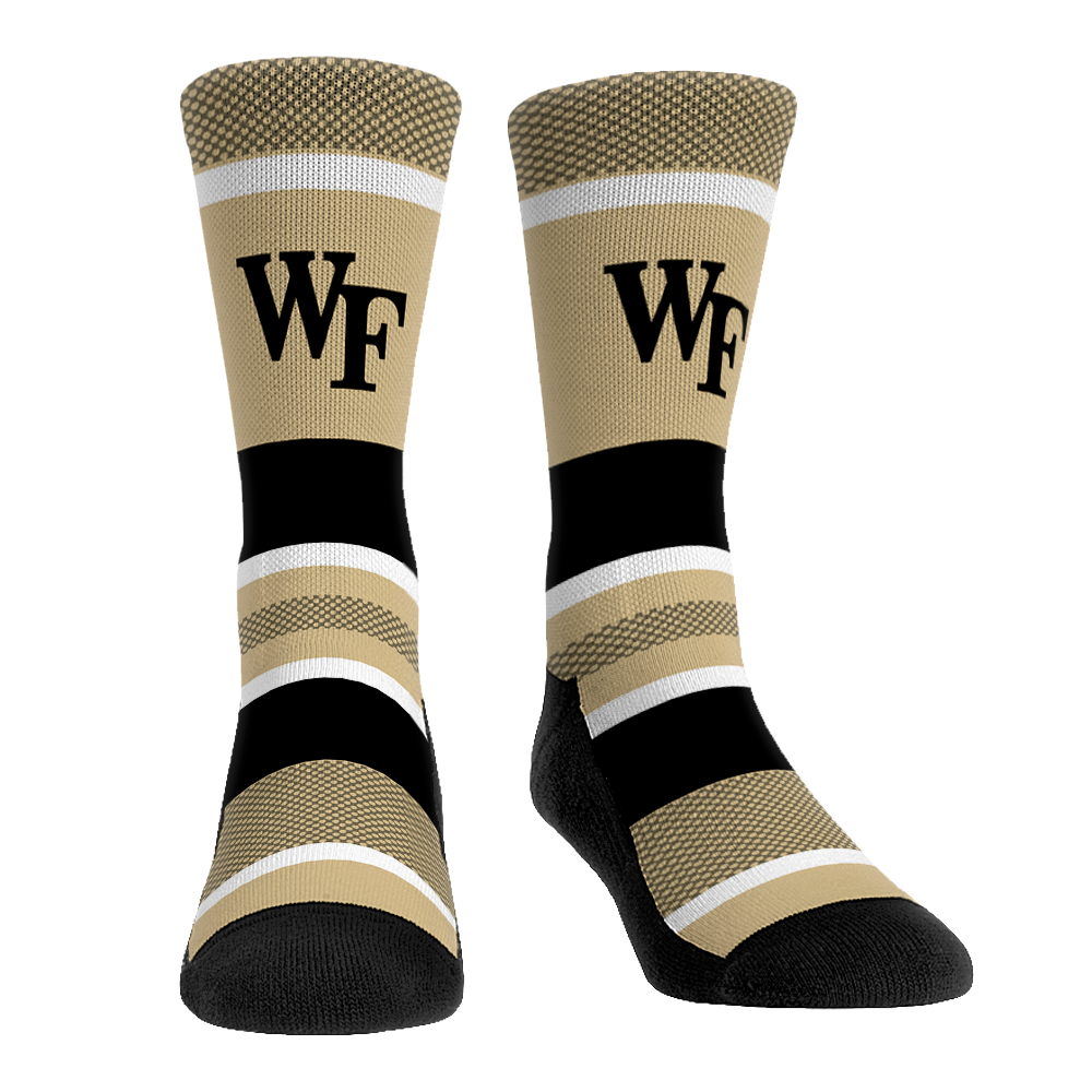 Wake Forest Demon Deacons - Tech Stripe Crew Socks