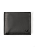 Wealth Ward Black Bi - folded Wallet