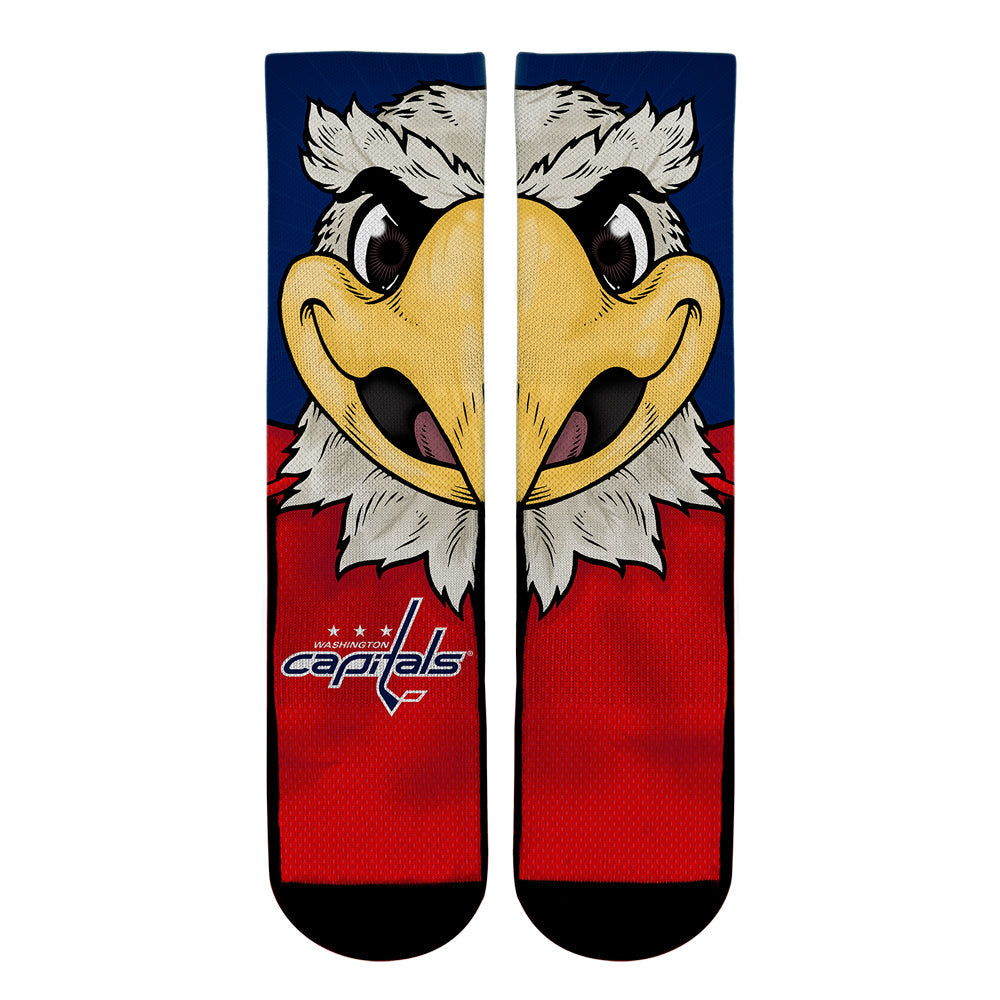 Washington Capitals - Split Face Mascot Crew Socks