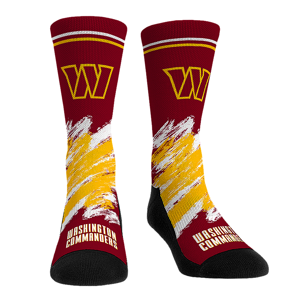 Washington Commanders - Throwback Paint Crew Socks