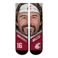 Gardner Minshew II - Washington State Cougars - Game Face Crew Socks