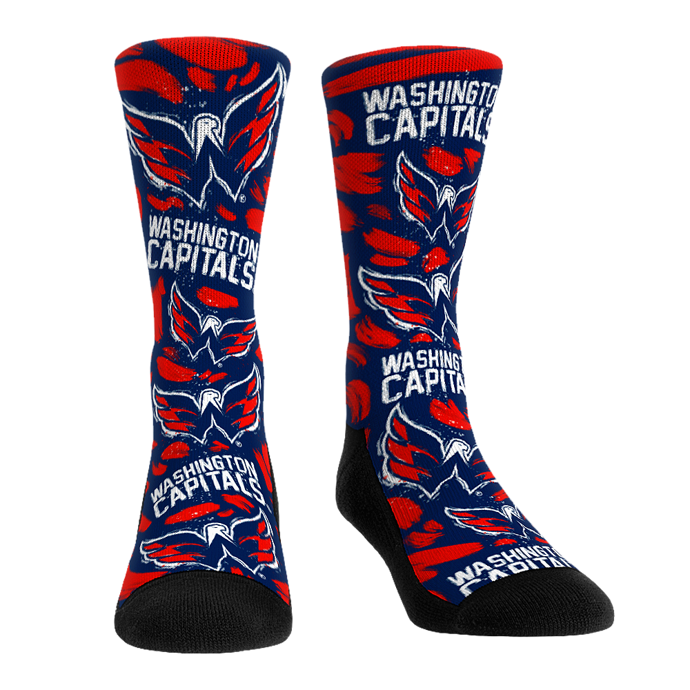 Washington Capitals - Logo Paint Crew Socks