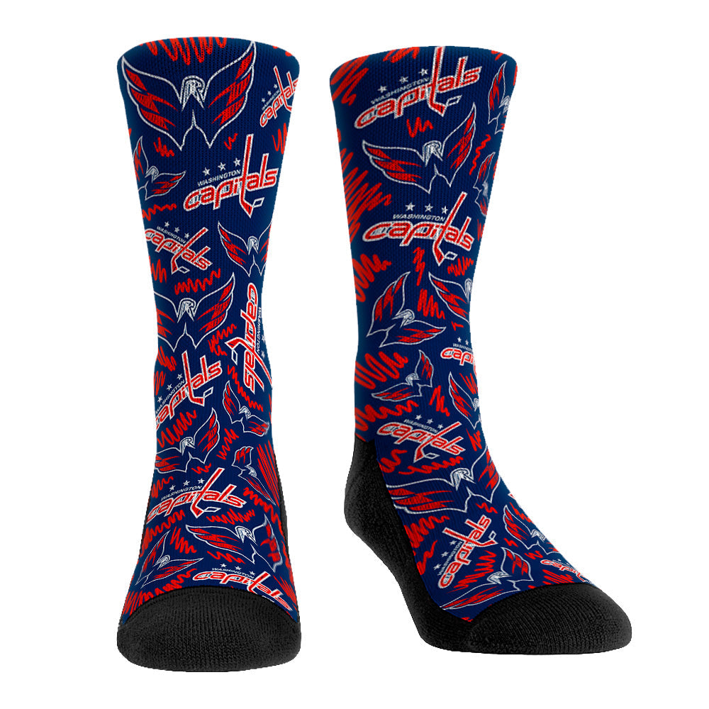 Washington Capitals - Logo Sketch Crew Socks