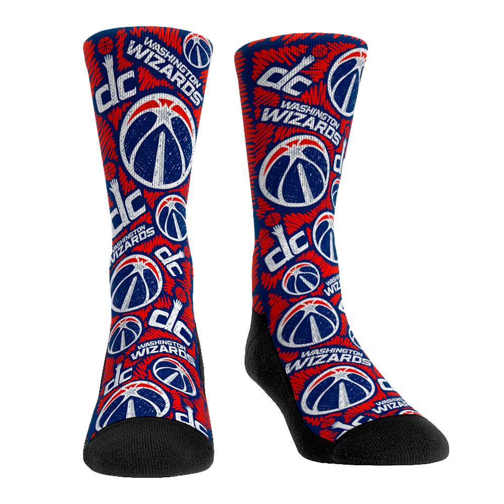 Washington Wizards - Logo Sketch Crew Socks