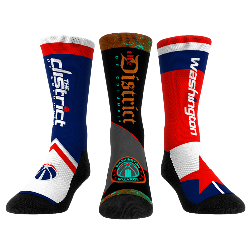 Washington Wizards - Ultimate Jersey - 3-Pack Crew Socks
