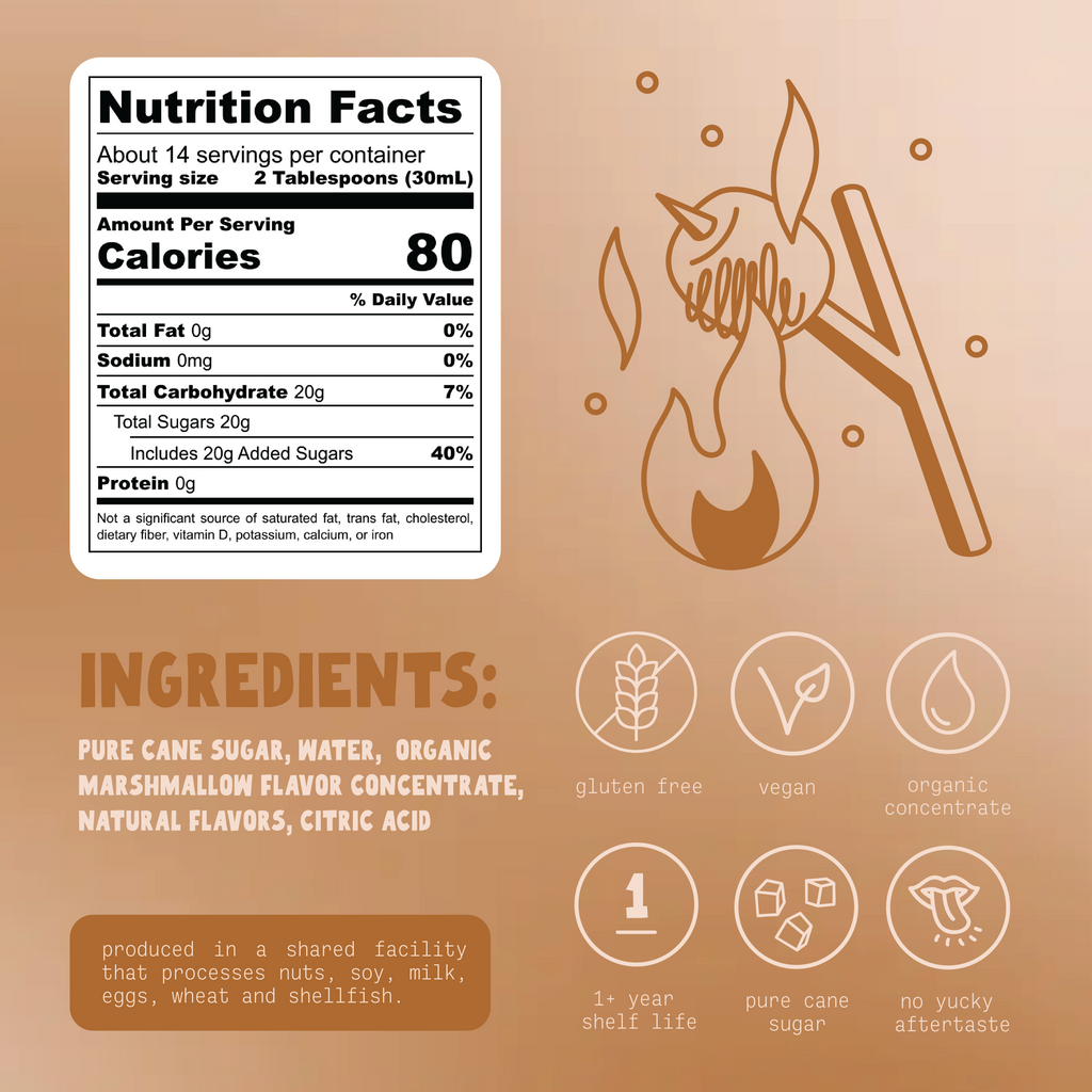 toasted marshmallow gourmet syrup