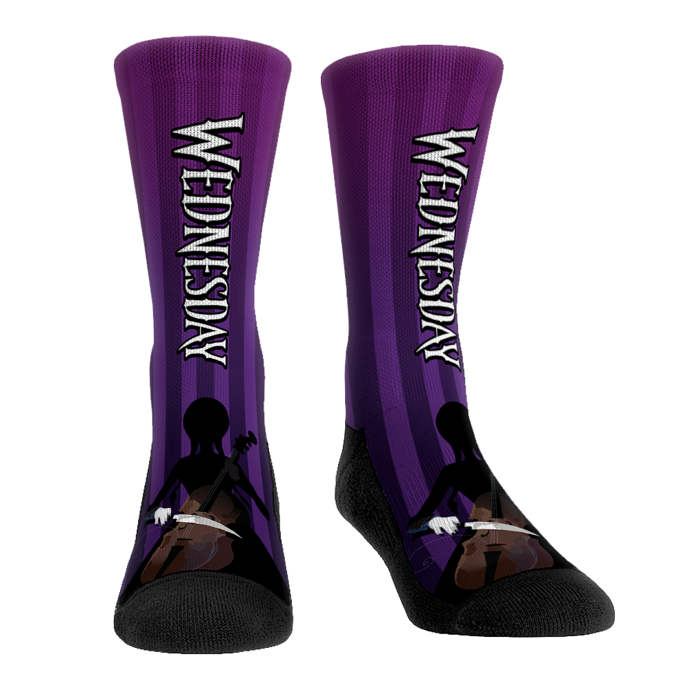Wednesday - Title Sequence Crew Socks